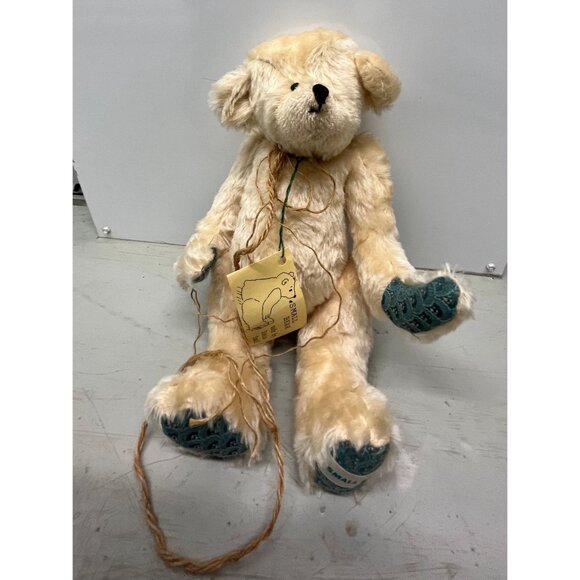 Vintage Handmade Beige SMALL BEAR By Sonia Small "Charlie" One Of A Kind Jointed - Picture 2 of 10
